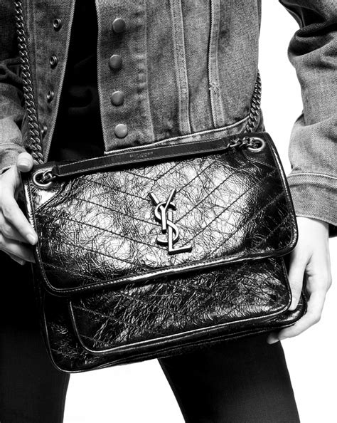 ysl niki baby vintage leather|ysl niki small shoulder bag.